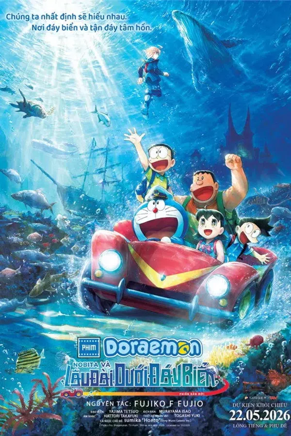 Poster phim Doraemon: Nobita Và Lâu Đài Dưới Đáy Biển (Phiên Bản Mới) trên PhimMoi