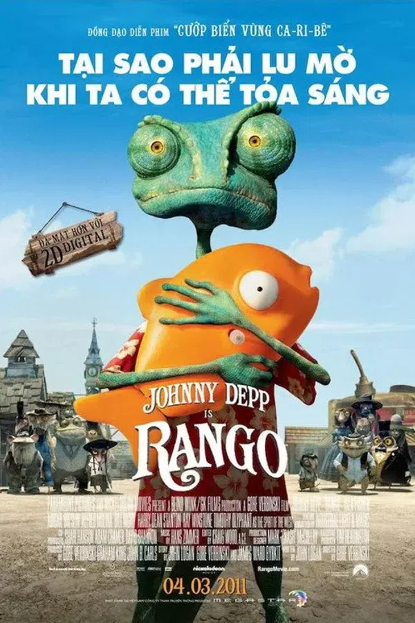 Poster phim Rango: Tắc Kè Bông / Tắc Kè Nhát Gan trên PhimMoi